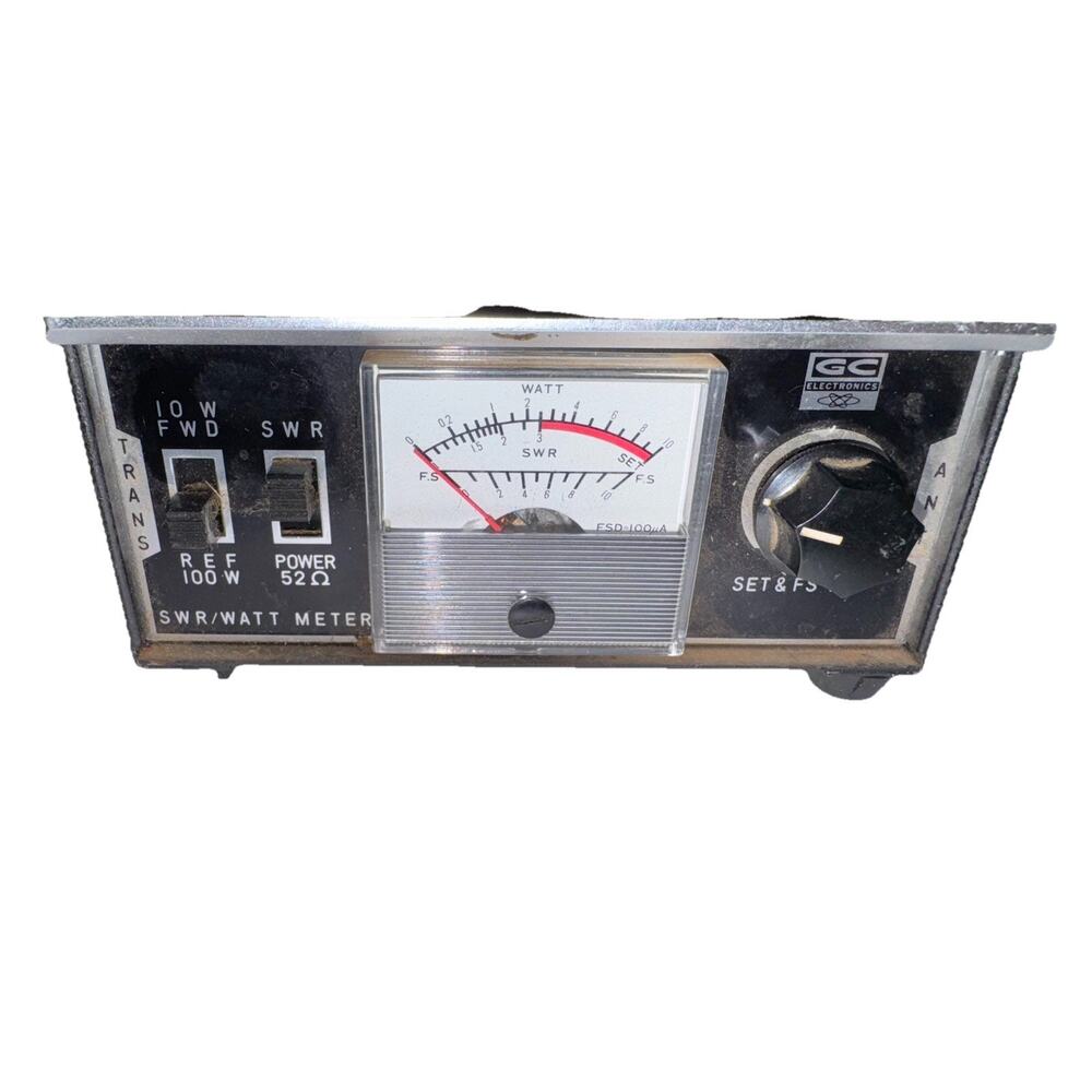 Vintage GC Electronics SWR/WATT Meter, Made In Japan, Untested